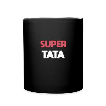 Super auntie gift aunt - Full Colour Mug - black - Front