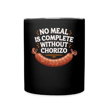 Chorizo Cuisine mexicaine Cuisine mexicaine Foodie Saucisse - Mug uni - noir - Devant