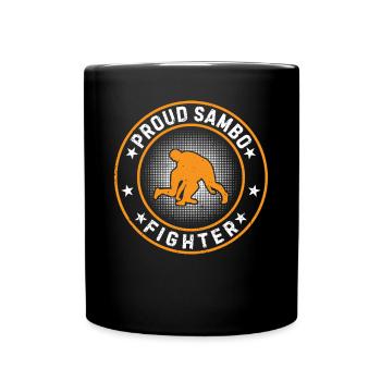 Proud Sambo fighter - Sambo Martial Arts Combat - Full Colour Mug - black - Front