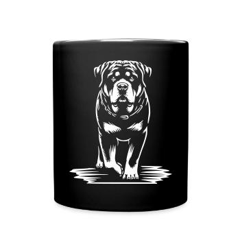 Rottweiler "Black Edition" - Tasse einfarbig - Schwarz - Vorne