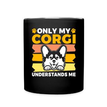 Cadeaux de corgi pour les amateurs de corgi - Mug uni - noir - Devant