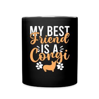 Corgi Gifts for Corgi Lovers - Full Colour Mug - black - Front