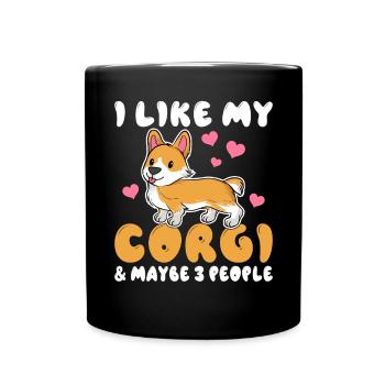 Cadeaux de corgi pour les amateurs de corgi - Mug uni - noir - Devant