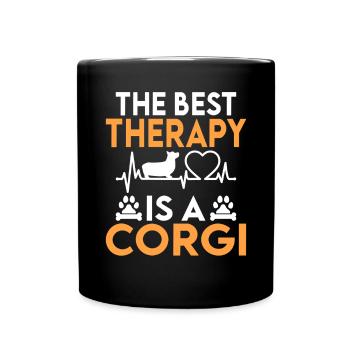 Corgi Gifts for Corgi Lovers - Full Colour Mug - black - Front