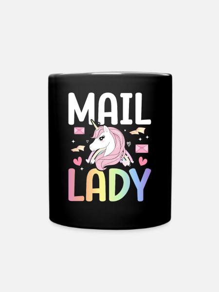 Maille Dame Service Postal Femme Facteur - Mug uni - noir