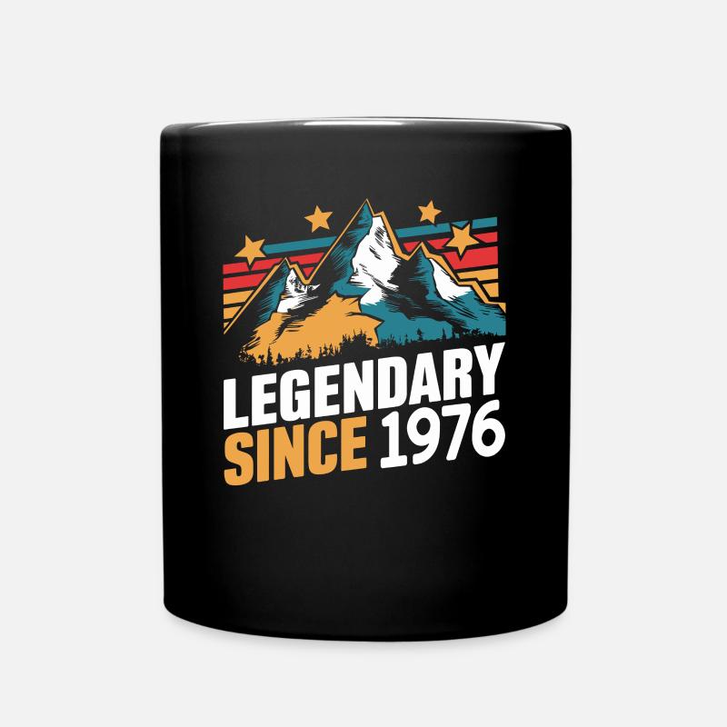 Legendär Seit 1976 Vintage Gebirge Retro Berge - Tasse einfarbig - Schwarz