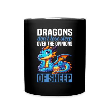 Dragon Creatures Medieval Dragon - Full Colour Mug - black - Front