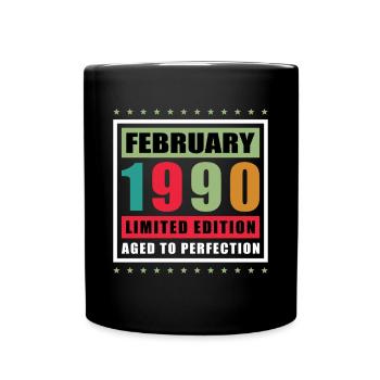February 1990| February 1990 Jubilee 1990 - Full Colour Mug - black - Front
