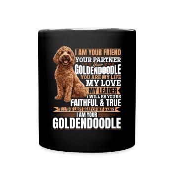 Goldendoodle Dog Owner - Tasse einfarbig - Schwarz - Vorne