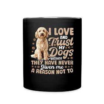 Goldendoodle Dog Owner - Tasse einfarbig - Schwarz - Vorne