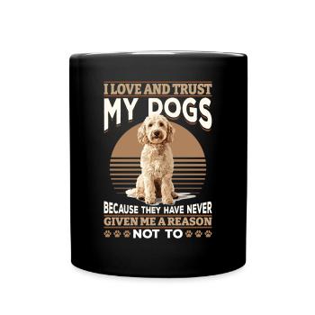 Goldendoodle Dog Owner - Tasse einfarbig - Schwarz - Vorne