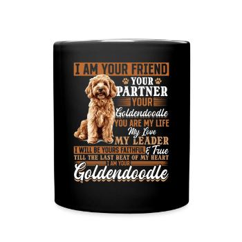 Goldendoodle Dog Owner - Tasse einfarbig - Schwarz - Vorne