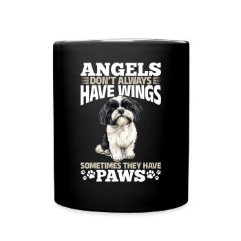 Shih Tzu Dog Owner - Full Colour Mug - black - Front