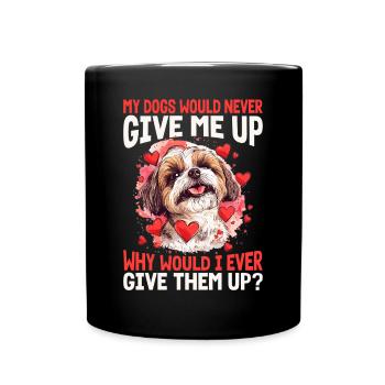 Shih Tzu Dog Owner - Full Colour Mug - black - Front