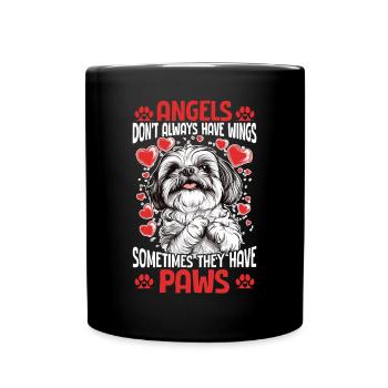 Shih Tzu Dog Owner - Full Colour Mug - black - Front