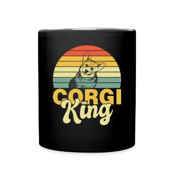 Corgi Gifts for Corgi Lovers - Full Colour Mug - black - Front