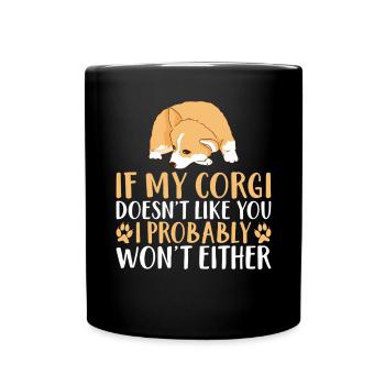Cadeaux de corgi pour les amateurs de corgi - Mug uni - noir - Devant