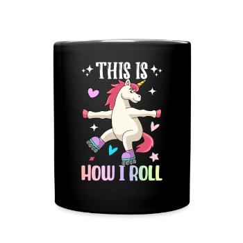 This Is How I Rollerskater Inline Skate - Full Colour Mug - black - Front