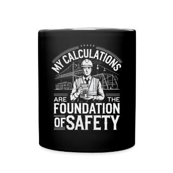 Structural Engineer Job Structural Engineering - Full Colour Mug - black - Front