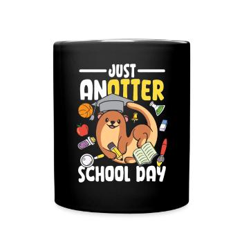 Just anotter school day - Tasse einfarbig - Schwarz - Vorne