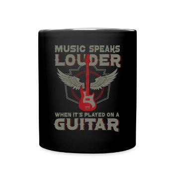 Bassiste, Guitariste, Guitare électrique - Mug uni - noir - Devant