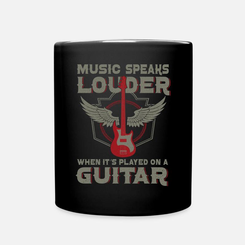 Bassgitarrist Gitarrist E -Gitarre - Tasse einfarbig - Schwarz