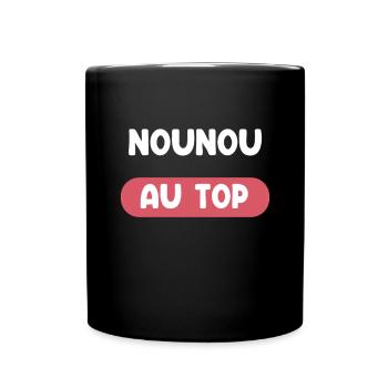 nounou au top cadeau nounou cadeau nounou - Mug uni - noir - Devant