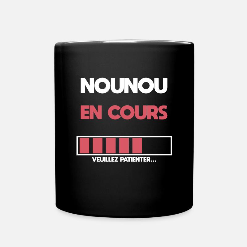 Nanny in progress future nanny nanny nanny gift - Full Colour Mug - black