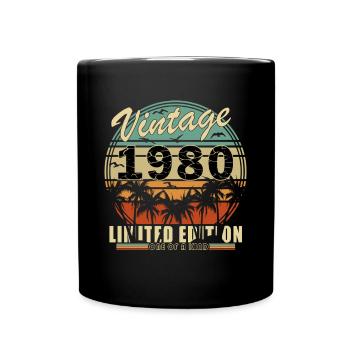 Anniversaire des années 1980 Naissance des années 1980 Cadeau d’anniversaire - Mug uni - noir - Devant