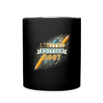 Limited Edition 2007 18th Birthday Gift - Full Colour Mug - black - Front