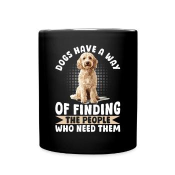 Goldendoodle Dog Owner - Tasse einfarbig - Schwarz - Vorne