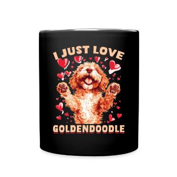 Goldendoodle Dog Owner - Tasse einfarbig - Schwarz - Vorne