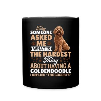 Goldendoodle Dog Owner - Tasse einfarbig - Schwarz - Vorne