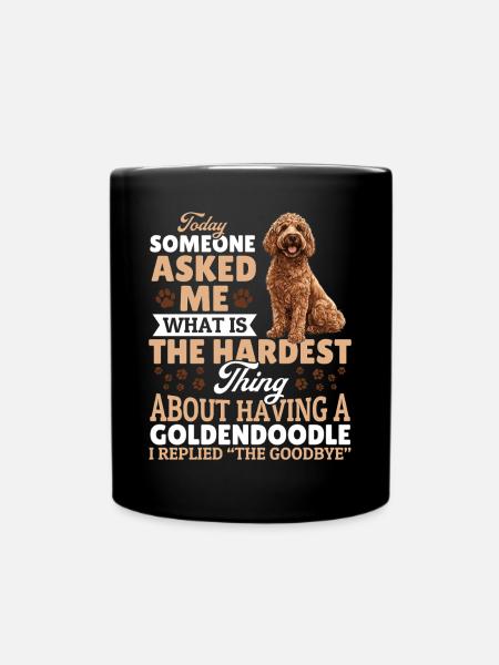 Goldendoodle Dog Owner - Tasse einfarbig - Schwarz