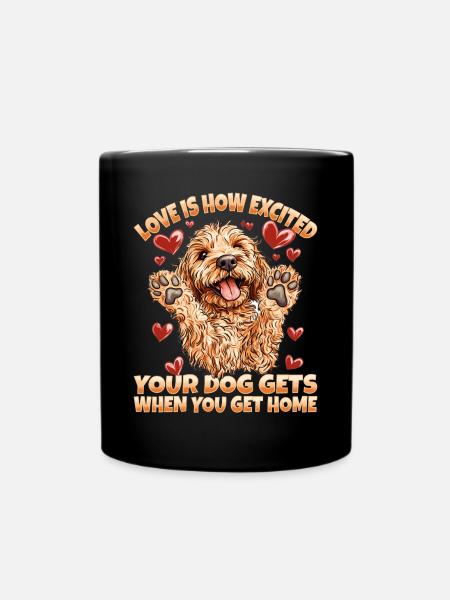 Goldendoodle Dog Owner - Tasse einfarbig - Schwarz
