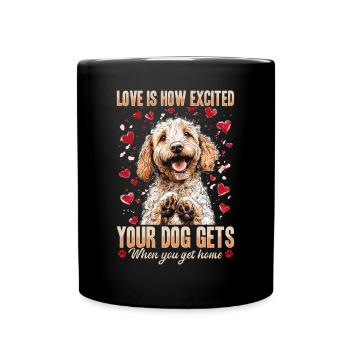 Goldendoodle Dog Owner - Tasse einfarbig - Schwarz - Vorne