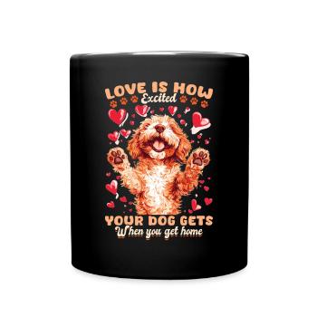 Goldendoodle Dog Owner - Tasse einfarbig - Schwarz - Vorne