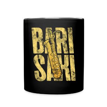 Saxophones Pun Bari Saxi - Mug uni - noir - Devant