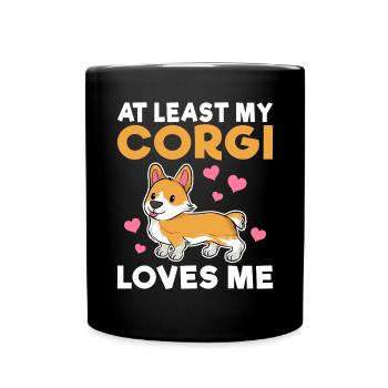 Corgi Gifts for Corgi Lovers - Full Colour Mug - black - Front