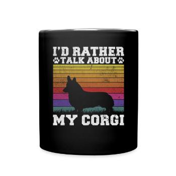 Cadeaux de corgi pour les amateurs de corgi - Mug uni - noir - Devant