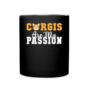 Cadeaux de corgi pour les amateurs de corgi - Mug uni - noir - Devant