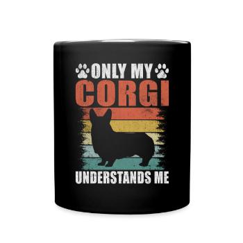 Cadeaux de corgi pour les amateurs de corgi - Mug uni - noir - Devant