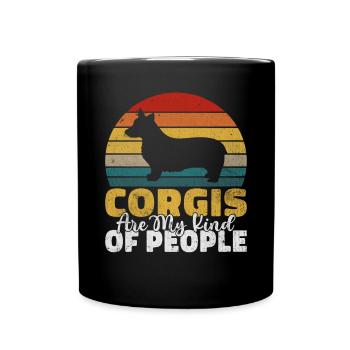 Cadeaux de corgi pour les amateurs de corgi - Mug uni - noir - Devant