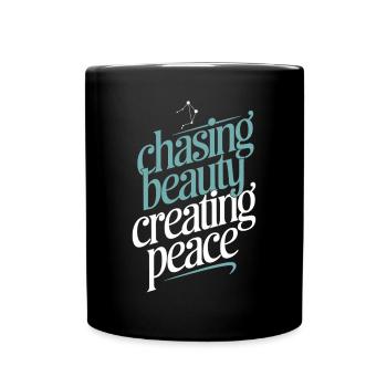 Libra Zodiac Sign: Seeking Beauty, Peace - Full Colour Mug - black - Front