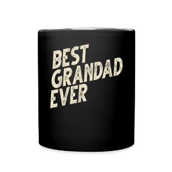 Grandad Großvater Opa Pops Großelternteil - Tasse einfarbig - Schwarz - Vorne