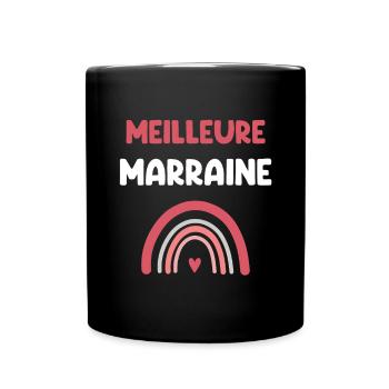 Beste Regenbogen-Patin, Geschenk-Patin - Tasse einfarbig - Schwarz - Vorne