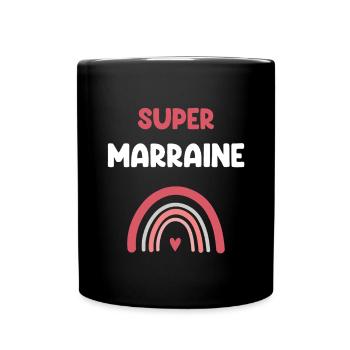 Super Patin Regenbogen Patin Geschenk Patin - Tasse einfarbig - Schwarz - Vorne