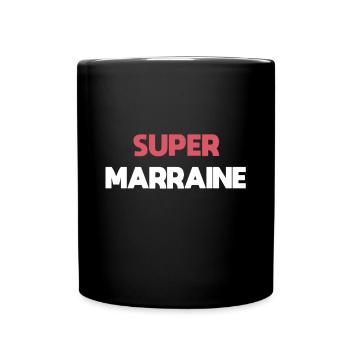 super marraine cadeau marraine - Mug uni - noir - Devant