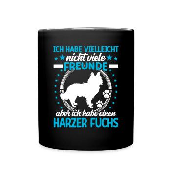 Le renard Harz est mon ami vieux chien de berger allemand - Mug uni - noir - Devant