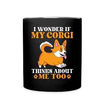 Cadeaux de corgi pour les amateurs de corgi - Mug uni - noir - Devant